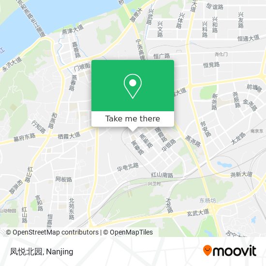 凤悦北园 map