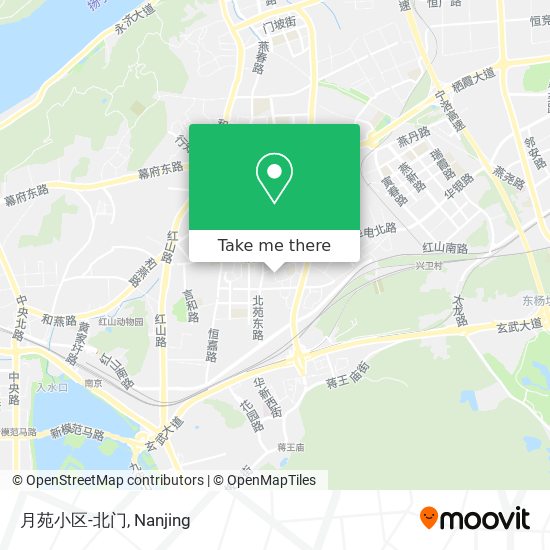 月苑小区-北门 map