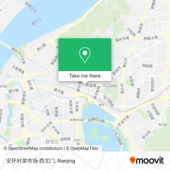 安怀村菜市场-西北门 map