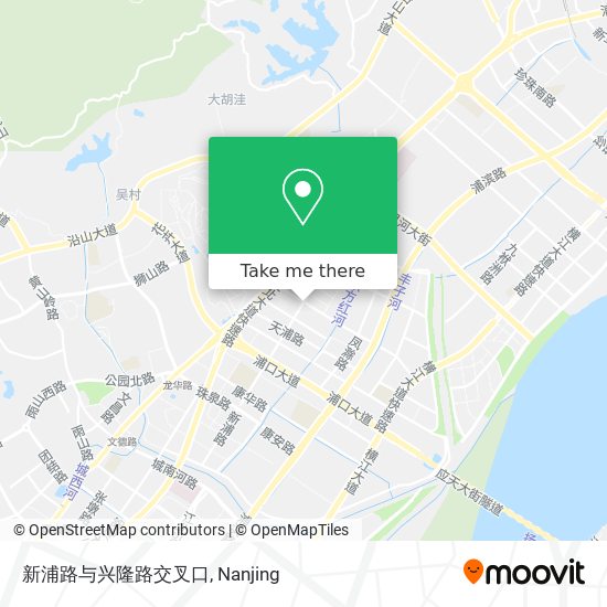 新浦路与兴隆路交叉口 map