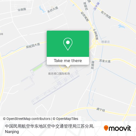 中国民用航空华东地区空中交通管理局江苏分局 map