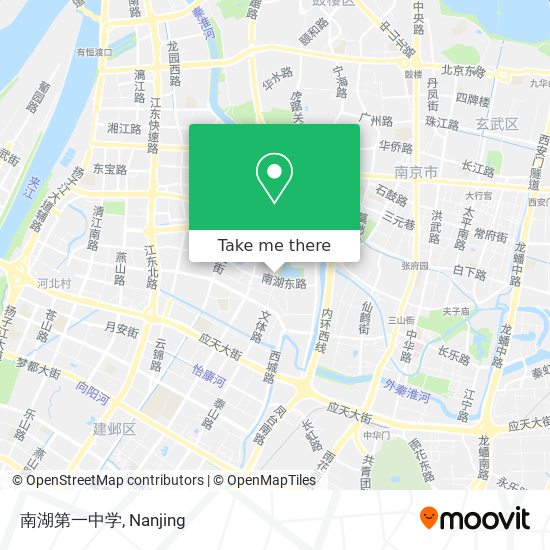 南湖第一中学 map