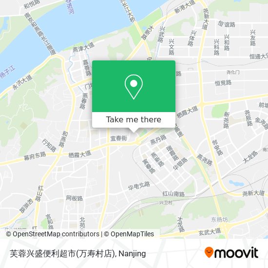 芙蓉兴盛便利超市(万寿村店) map