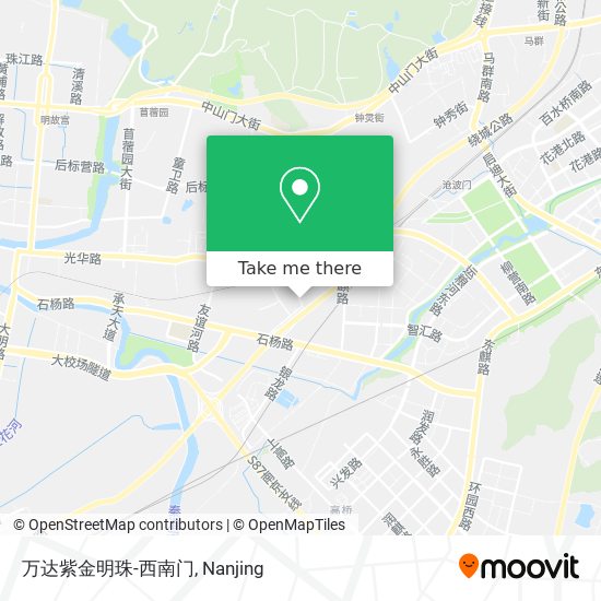 万达紫金明珠-西南门 map