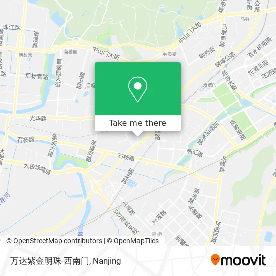 万达紫金明珠-西南门 map
