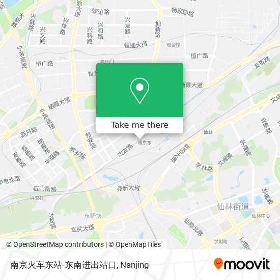 南京火车东站-东南进出站口 map