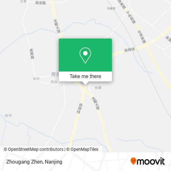 Zhougang Zhen map