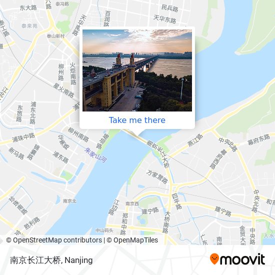 南京长江大桥 map