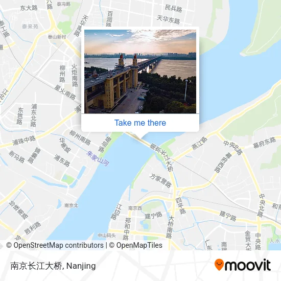 南京长江大桥 map