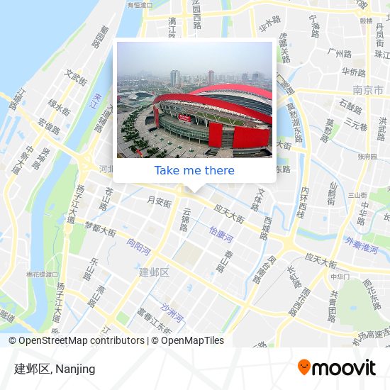 建邺区 map