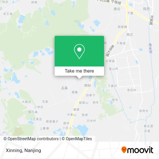Xinning map