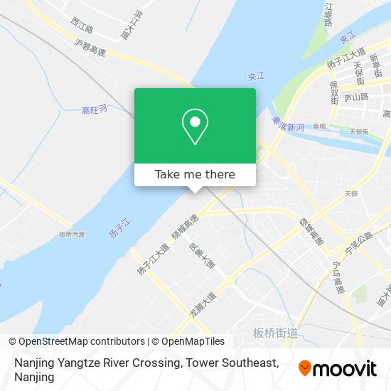 Nanjing Yangtze River Crossing, Tower Southeast map