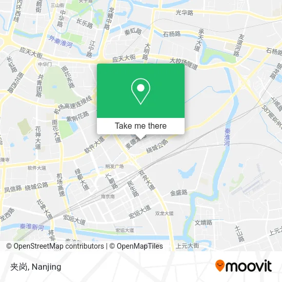 夹岗 map