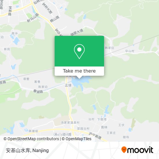 安基山水库 map