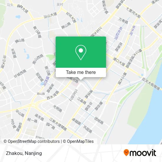 Zhakou map