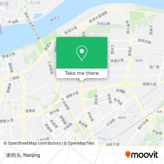 谢岗头 map