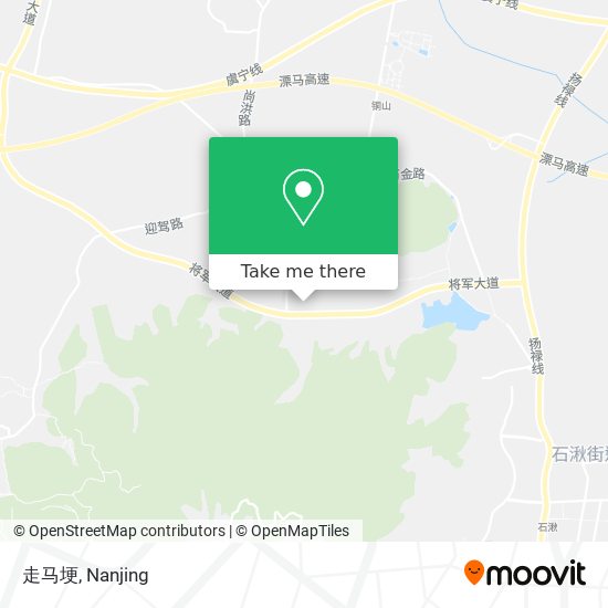 走马埂 map
