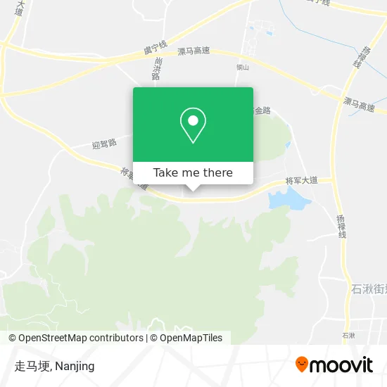 走马埂 map