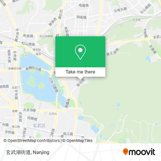 玄武湖街道 map