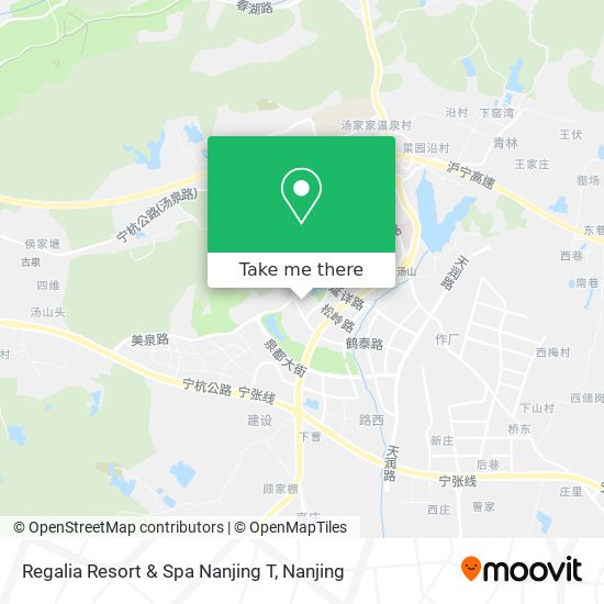 Regalia Resort & Spa Nanjing T map