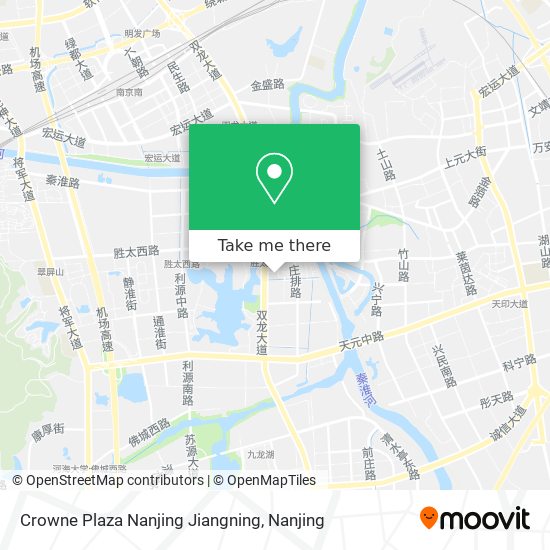 Crowne Plaza Nanjing Jiangning map