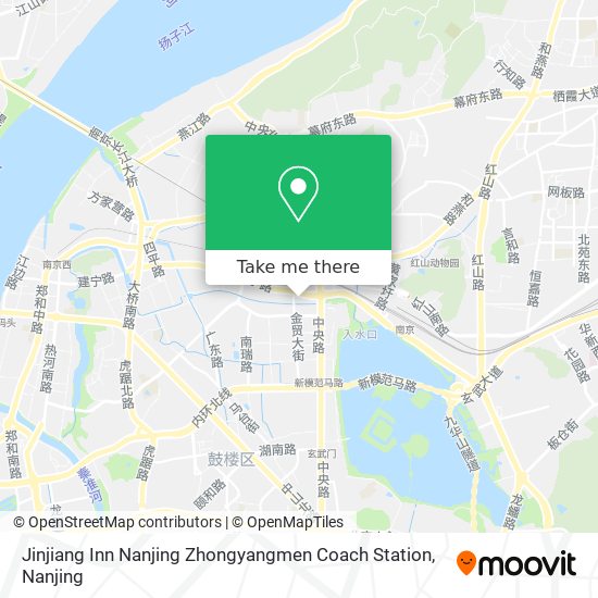 Jinjiang Inn Nanjing Zhongyangmen Coach Station map