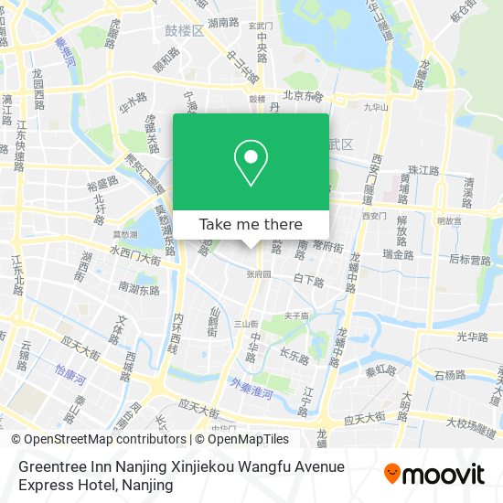 Greentree Inn Nanjing Xinjiekou Wangfu Avenue Express Hotel map