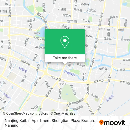 Nanjing Kaibin Apartment Shengtian Plaza Branch map