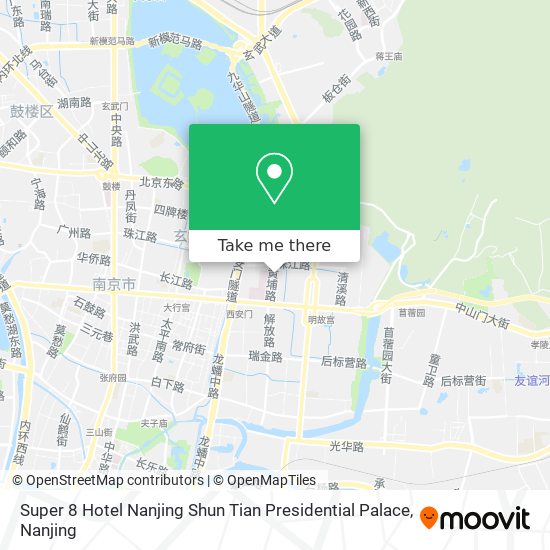 Super 8 Hotel Nanjing Shun Tian Presidential Palace map
