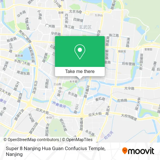 Super 8 Nanjing Hua Guan Confucius Temple map
