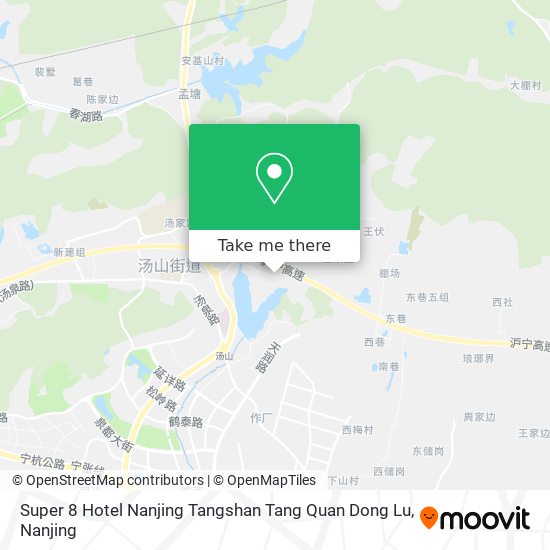 Super 8 Hotel Nanjing Tangshan Tang Quan Dong Lu map