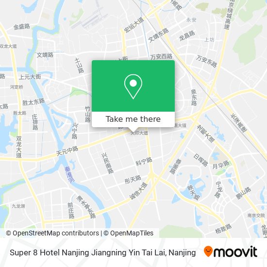 Super 8 Hotel Nanjing Jiangning Yin Tai Lai map