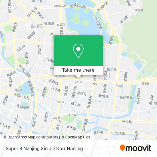 Super 8 Nanjing Xin Jie Kou map