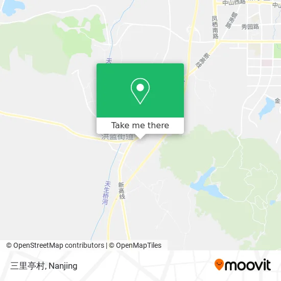 三里亭村 map