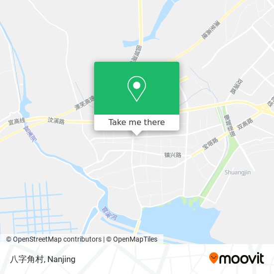 八字角村 map