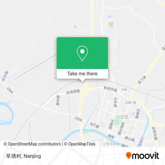 草塘村 map