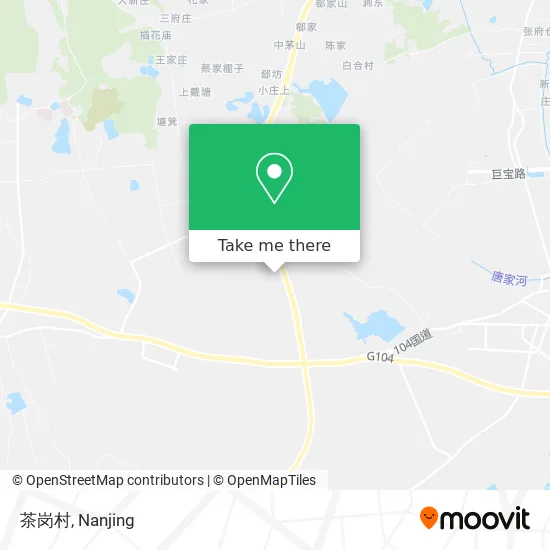 茶岗村 map