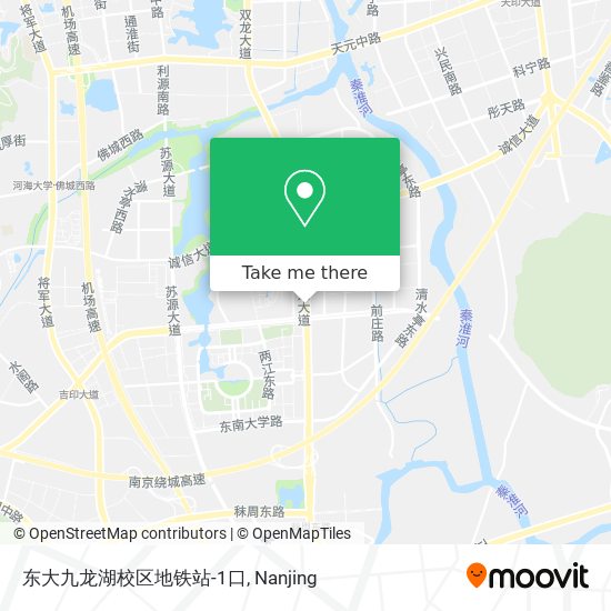 东大九龙湖校区地铁站-1口 map