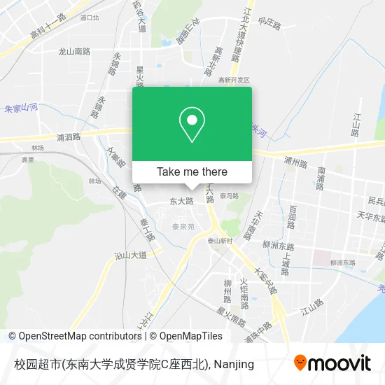 校园超市(东南大学成贤学院C座西北) map