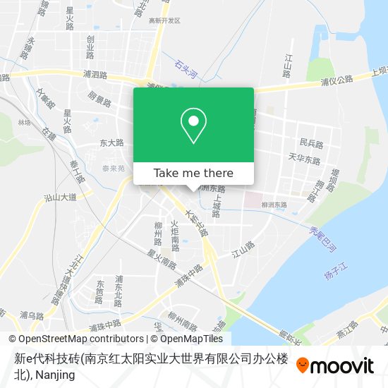 新e代科技砖(南京红太阳实业大世界有限公司办公楼北) map
