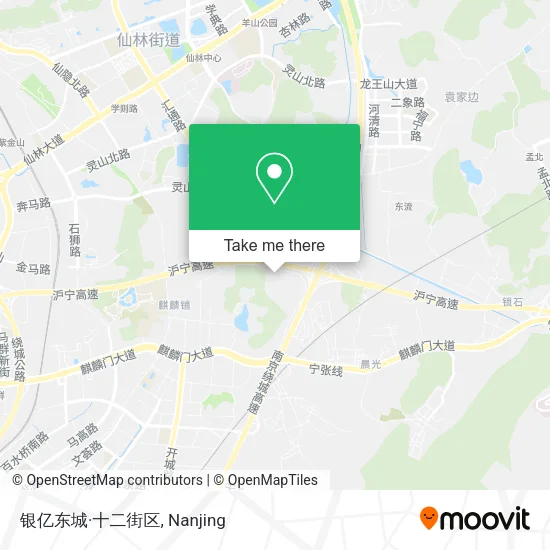 银亿东城·十二街区 map