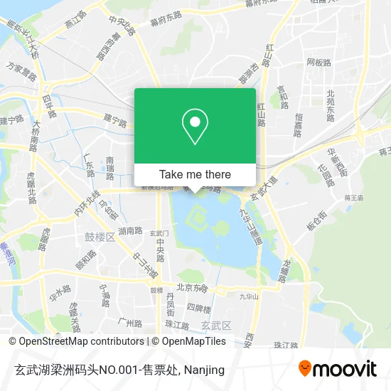 玄武湖梁洲码头NO.001-售票处 map