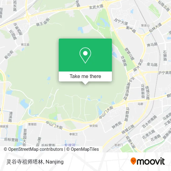 灵谷寺祖师塔林 map