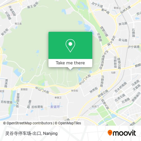 灵谷寺停车场-出口 map