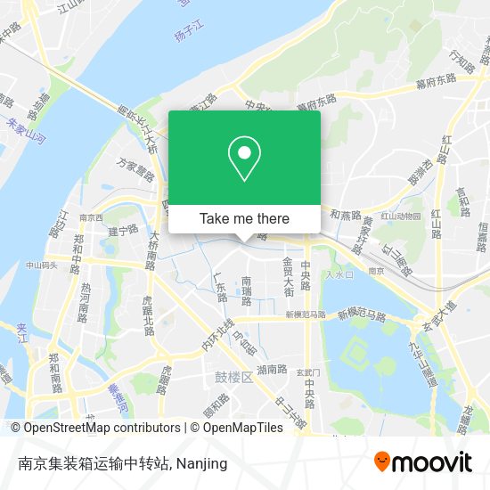 南京集装箱运输中转站 map