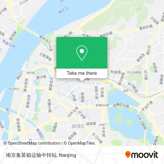 南京集装箱运输中转站 map