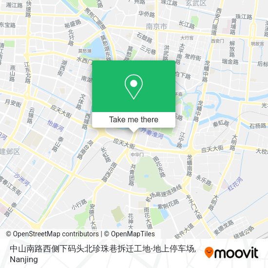 中山南路西侧下码头北珍珠巷拆迁工地-地上停车场 map