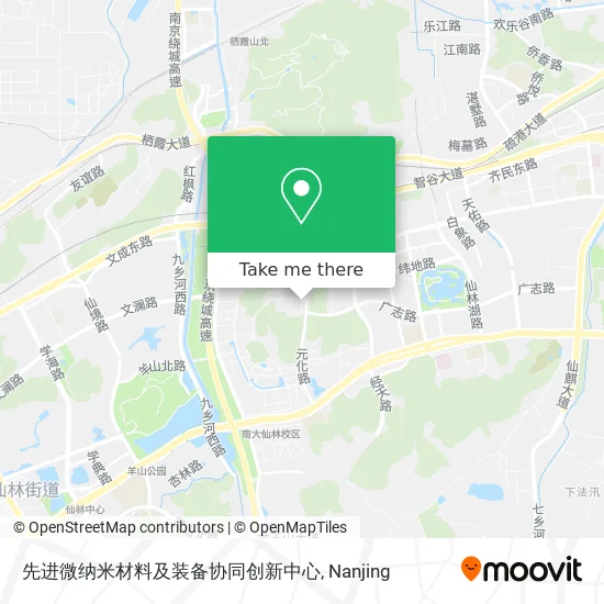 先进微纳米材料及装备协同创新中心 map