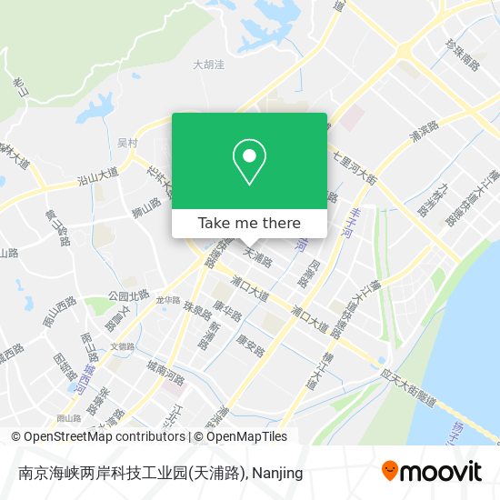 南京海峡两岸科技工业园(天浦路) map