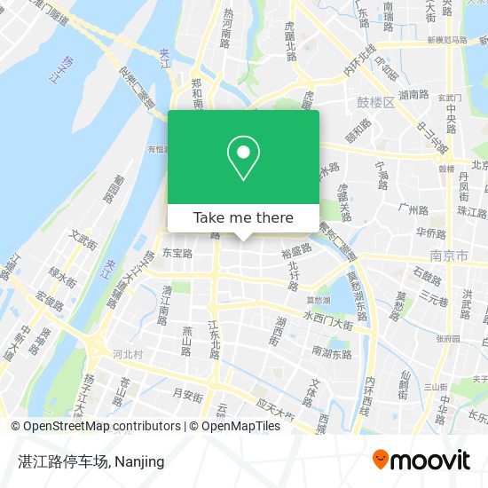 湛江路停车场 map